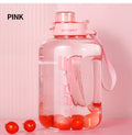 1.7-2.5L Sports Water Bottle – Leakproof Straw Lid & Carry Handle